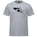 Avro Arrow Sketch Adult T-shirt - athletic heather