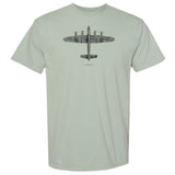 Avro Lancaster Vintage Vertical Garment Dyed Adult T-shirt