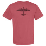 Avro Lancaster Vintage Vertical Garment Dyed Adult T-shirt