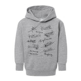 Unisex Airplane Toddler Pullover Hoodie