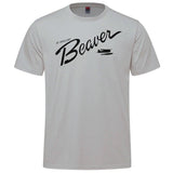 Beaver Vintage Logo Adult T-shirt - silver