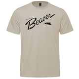Beaver Vintage Logo Adult T-shirt - sand