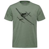 Harvard Sketch Adult T-shirt - military green heather
