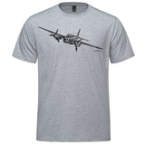 Mosquito Sketch Adult T-shirt - athletic heather