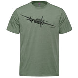 xMosquito Sketch Adult T-shirt - miltiary green heather