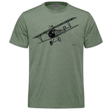 Nieuport 17 Sketch Adult T-shirt - military green heather