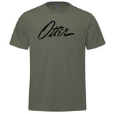 Otter Logo Adult T-shirt - military green