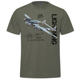 P-38 Lightning Vintage Adult T-shirt - military green