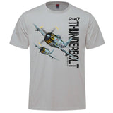 P-47 Thunderbolt Adult T-shirt - silver