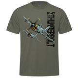 P-47 Thunderbolt Adult T-shirt - military green