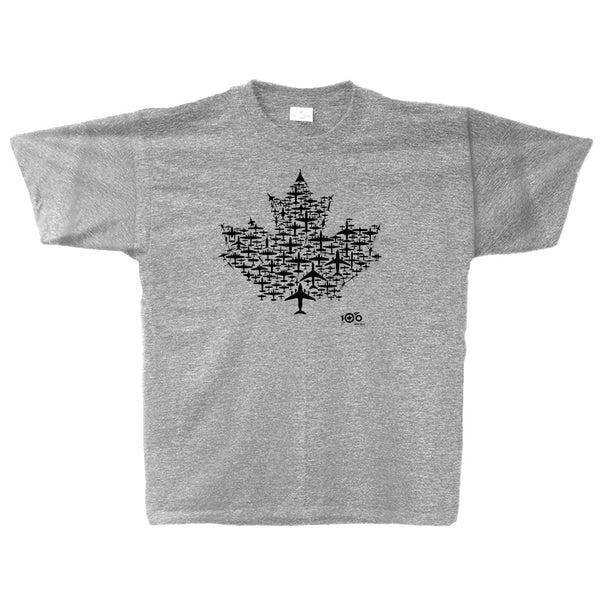 RCAF 100 Maple Leaf Collection Youth T-shirt