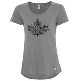 RCAF Ladies Maple Leaf Collection T-shirt - athletic heather