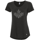 RCAF Ladies Maple Leaf Collection T-shirt - charcoal heather