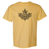 RCAF Maple Leaf Collection Adult T-shirt - mustard