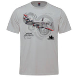 RCAF Legacy Avro Lancaster Adult T-shirt - silver