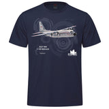 RCAF Legacy C-130 Hercules Adult T-shirt - navy