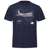 RCAF Legacy CC-129 Douglas Dakota Adult T-shirt - navy