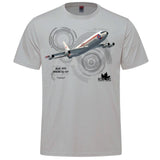 RCAF Legacy Boeing CC-137 Adult T-shirt - silver