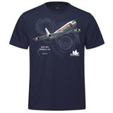 RCAF Legacy Boeing CC-137 Adult T-shirt - navy
