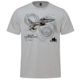 RCAF Legacy CF-5 Freedom Fighter Adult T-shirt - silver