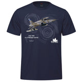 RCAF Legacy CF-5 Freedom Fighter Adult T-shirt - navy
