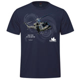 RCAF Legacy CH-146 Griffon Adult T-shirt - navy