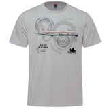 RCAF Legacy CP-107 Argus Adult T-shirt - silver