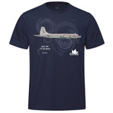 RCAF Legacy CP-107 Argus Adult T-shirt - navy