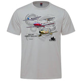 RCAF Legacy Formation Adult T-shirt - silver
