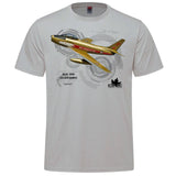 RCAF Legacy Golden Hawks Adult T-shirt - silver