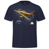 RCAF Legacy Golden Hawks Adult T-shirt - navy