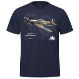 RCAF Legacy Hawker Hurricane Adult T-shirt - navy