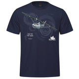 RCAF Legacy PBY Canso Adult T-shirt - navy