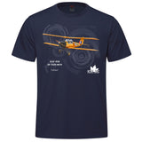 RCAF Legacy Tiger Moth Adult T-shirt - navy