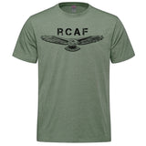 RCAF Eagle Vintage Heather Adult T-shirt - military green heather