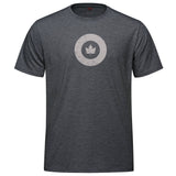 RCAF Classic Roundel Vintage Logo t-shirt - charcoal heather with grey roundel