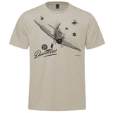 SBD-5 Dauntless Sketch Adult T-shirt - sand