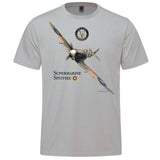 Spitfire MKIX Flight Adult T-shirt - silver