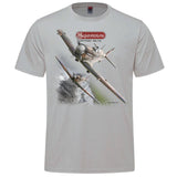 Spitfire Mk.Vb-2 Vintage Adult T-shirt - silver