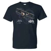 RCAF 100 Legacy Sopwith Camel Adult T-shirt - navy