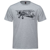 Stearman Sketch Adult T-shirt - athletic heather