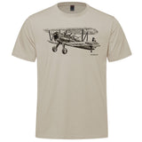 Stearman Sketch Adult T-shirt - sand