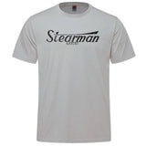 Stearman Vintage Logo Adult T-shirt - silver