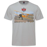 Tiger Moth Adult T-shirt - silver
