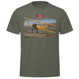 Tiger Moth Adult T-shirt - military green