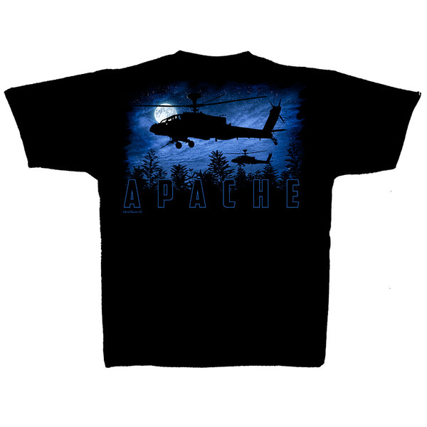 AH-64 Apache Moonlight Adult T-shirt