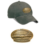 B-17 Flying Fortress Brass Cap Khaki