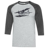 Beaver Sketch Adult T-shirt Baseball T-shirt