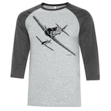 Harvard Sketch Adult T-shirt - baseball grey/grey