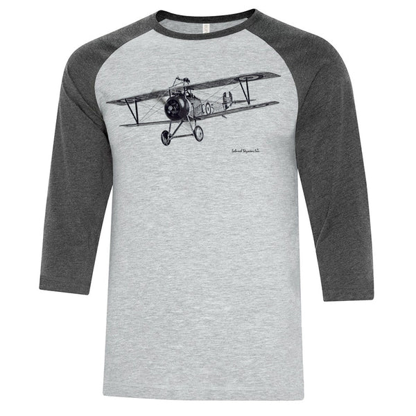 Nieuport 17 Sketch Adult T-shirt - baseball T